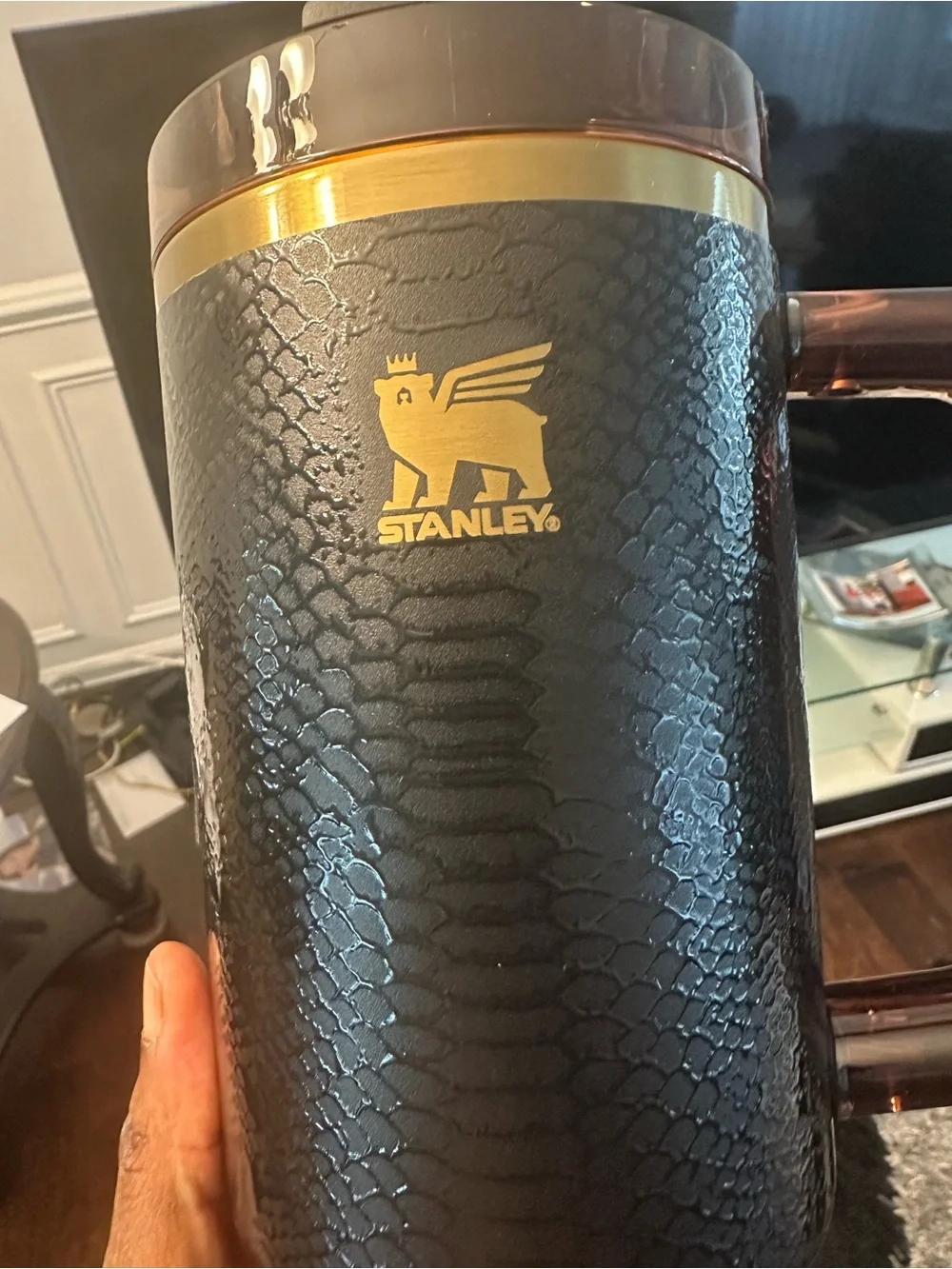 Stanley Black Snakskin 40oz Quencher